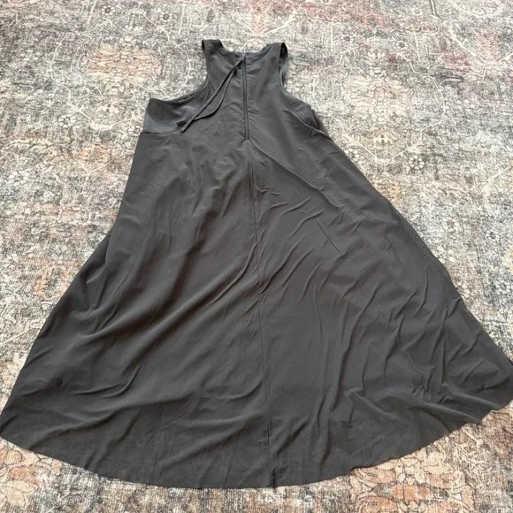 Lululemon Mesh Overlay High-Neck Dress Size 8 Graphite Grey Athleisure - Picture 4 of 6